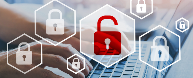 Password Safety tips with an icon showing an unlocked lock, symbolizing an unlocked password.
