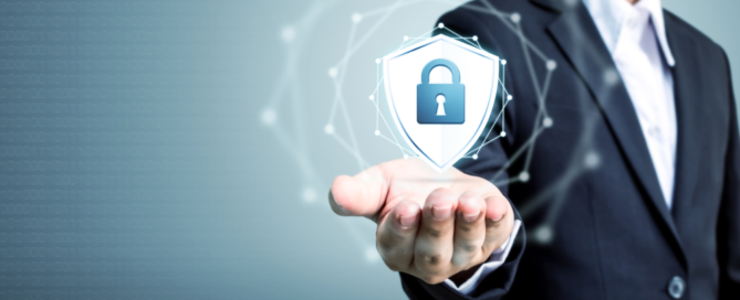 Security logo to display being protected by a cyber attack response plan.