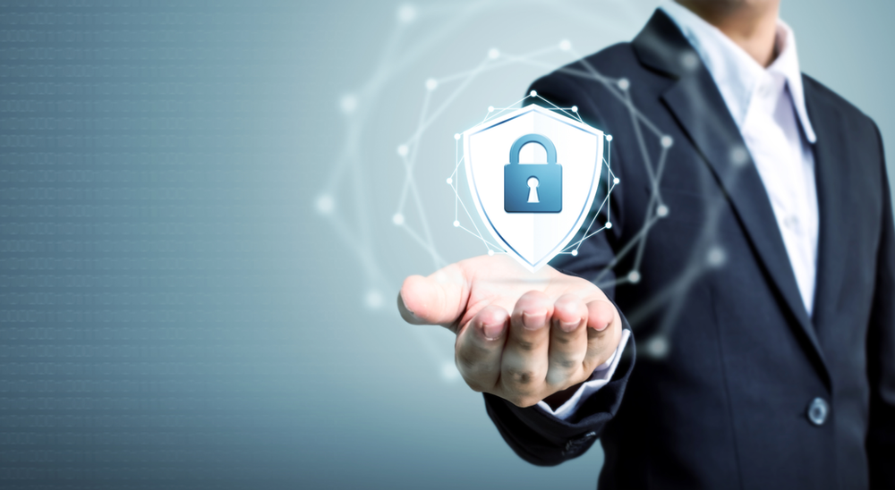 Security logo to display being protected by a cyber attack response plan.